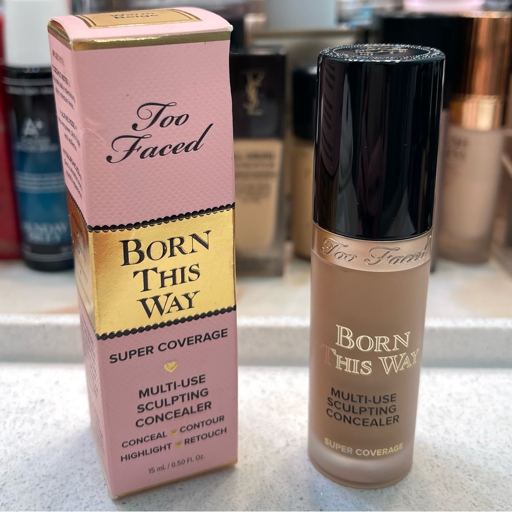 Too Faced ~ ‘15 WARM BEIGE’ Multi-Use Sculpting Concealer ~ Full Size ~ NIB - Picture 4 of 16